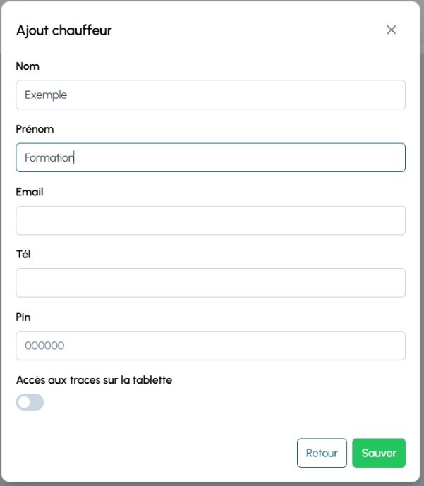 3) Créer un chauffeur
